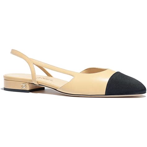 slingback chanel beige|chanel slingbacks flats.